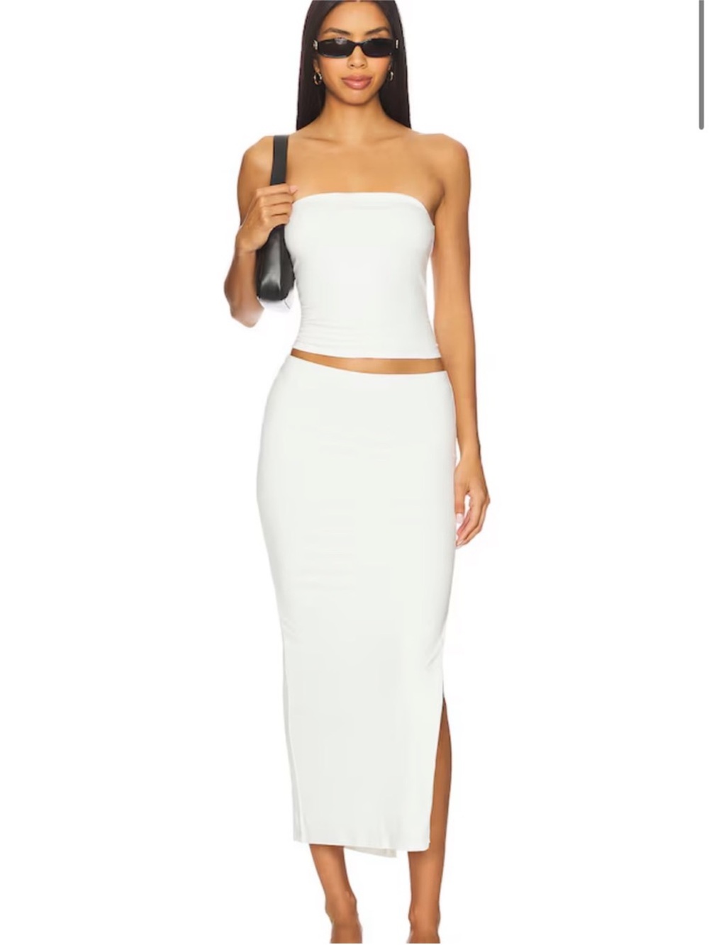 REVOLVE White Strapless Tube Top & Maxi Skirt Set